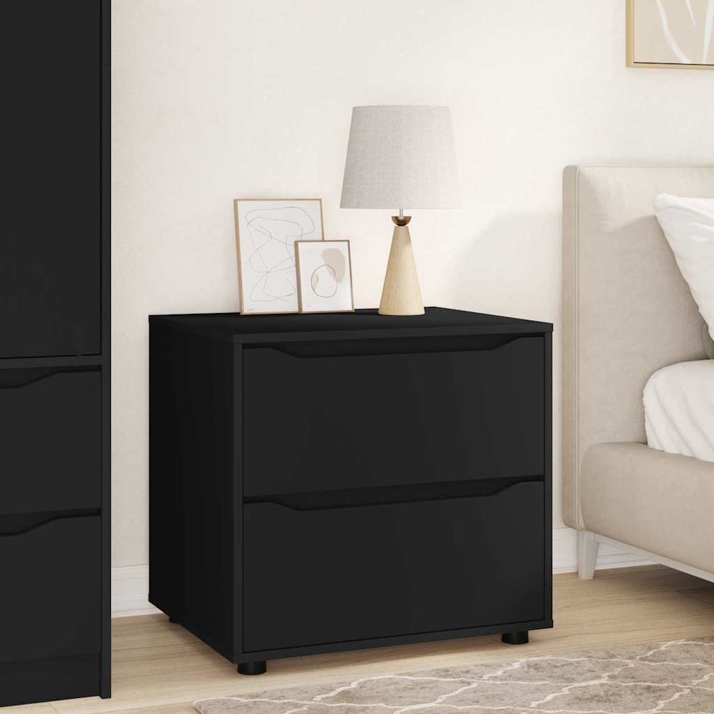vidaXL Aufbewahrungsschrank Schwarz 60 x 48 x 57 cm Holzwerkstoff