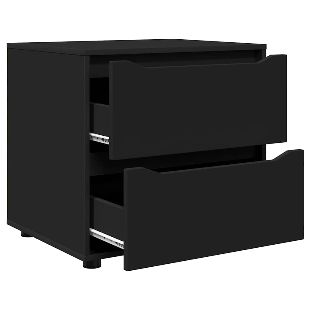 vidaXL Aufbewahrungsschrank Schwarz 60 x 48 x 57 cm Holzwerkstoff