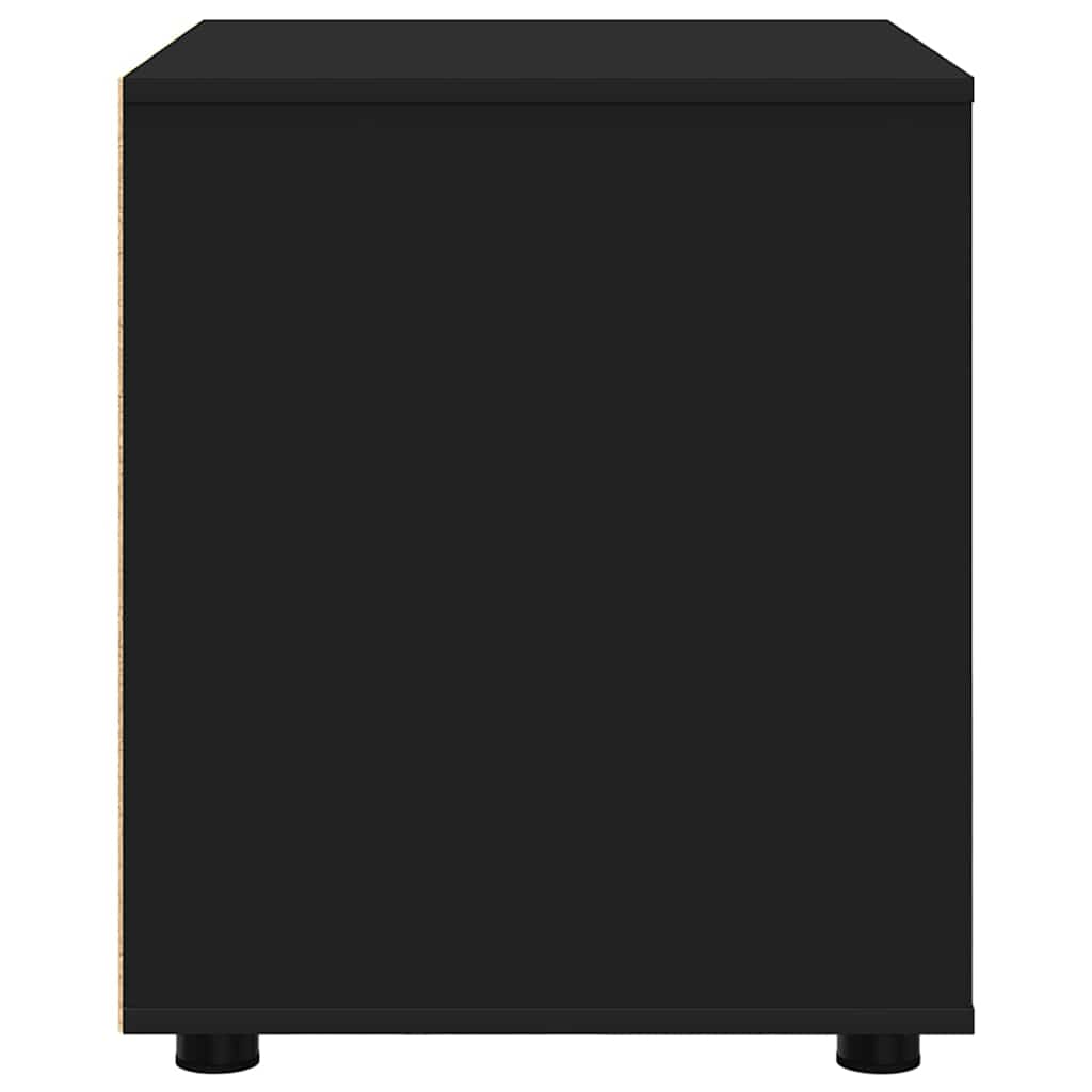 vidaXL Aufbewahrungsschrank Schwarz 60 x 48 x 57 cm Holzwerkstoff