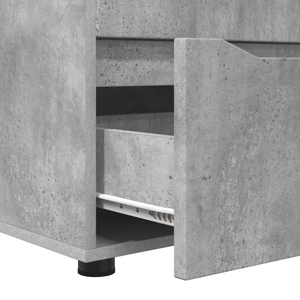 vidaXL Aufbewahrungsschrank Beton Grau 60 x 48 x 57 cm Holzwerkstoff