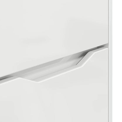 vidaXL Aufbewahrungsschrank Hochglanz Weiß 60 x 48 x 57 cm