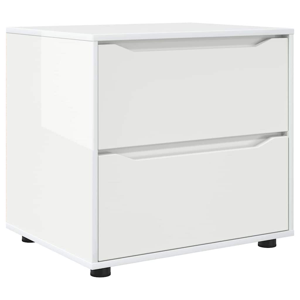 vidaXL Aufbewahrungsschrank Hochglanz Weiß 60 x 48 x 57 cm