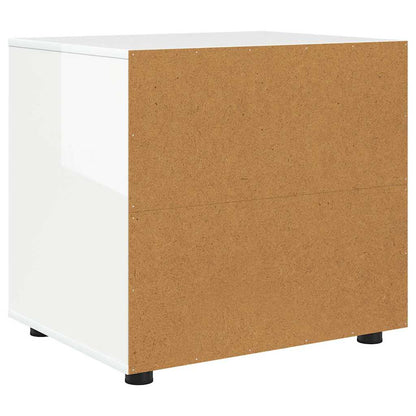 vidaXL Aufbewahrungsschrank Hochglanz Weiß 60 x 48 x 57 cm