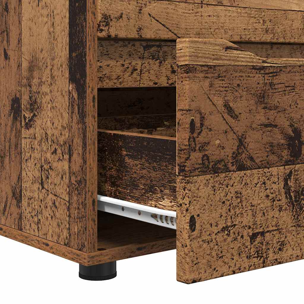vidaXL Aufbewahrungsschrank Altholz 60 x 48 x 57 cm Holzwerkstoff