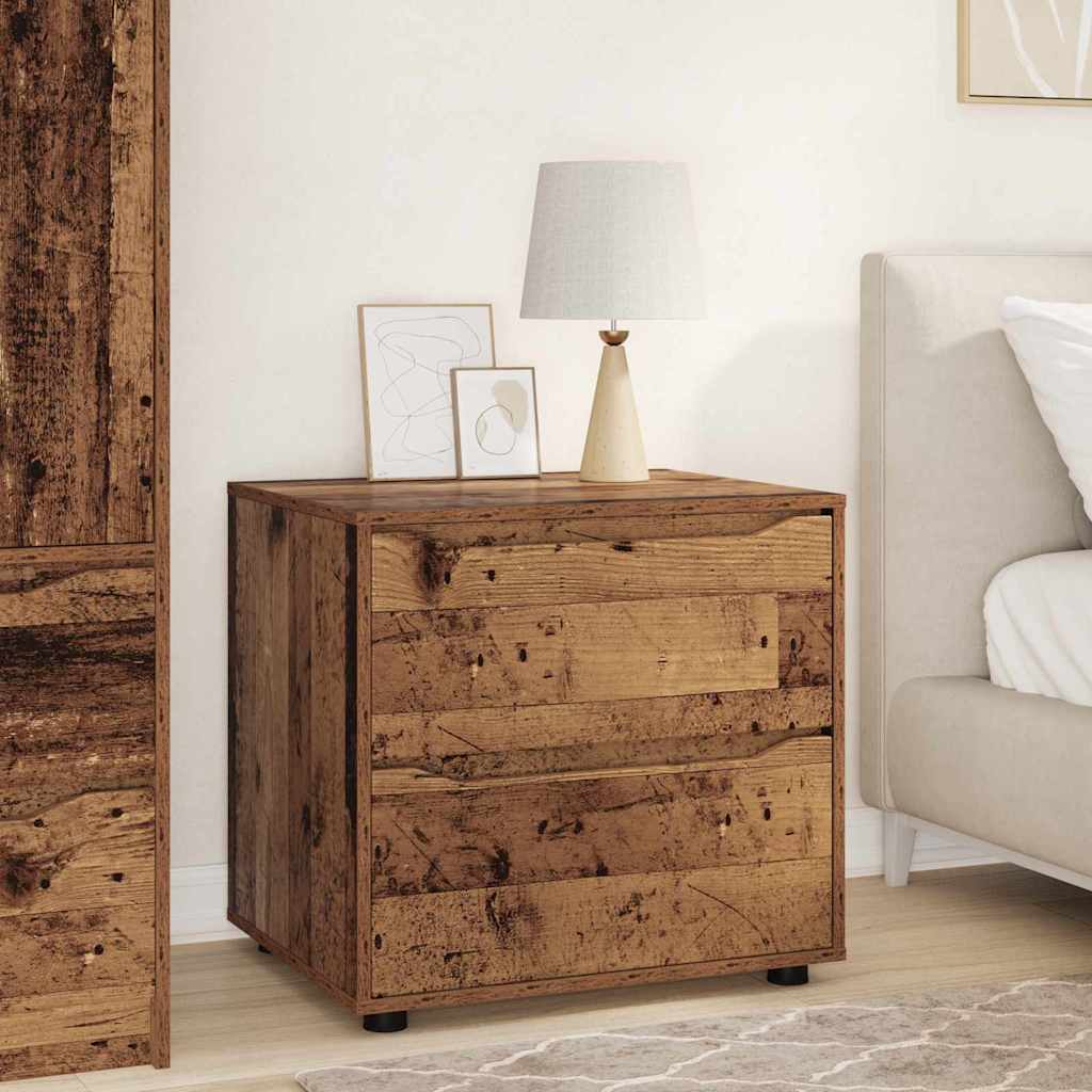vidaXL Aufbewahrungsschrank Altholz 60 x 48 x 57 cm Holzwerkstoff