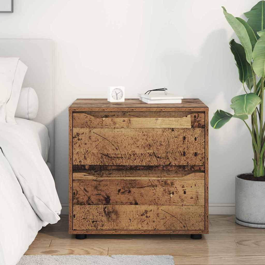 vidaXL Aufbewahrungsschrank Altholz 60 x 48 x 57 cm Holzwerkstoff