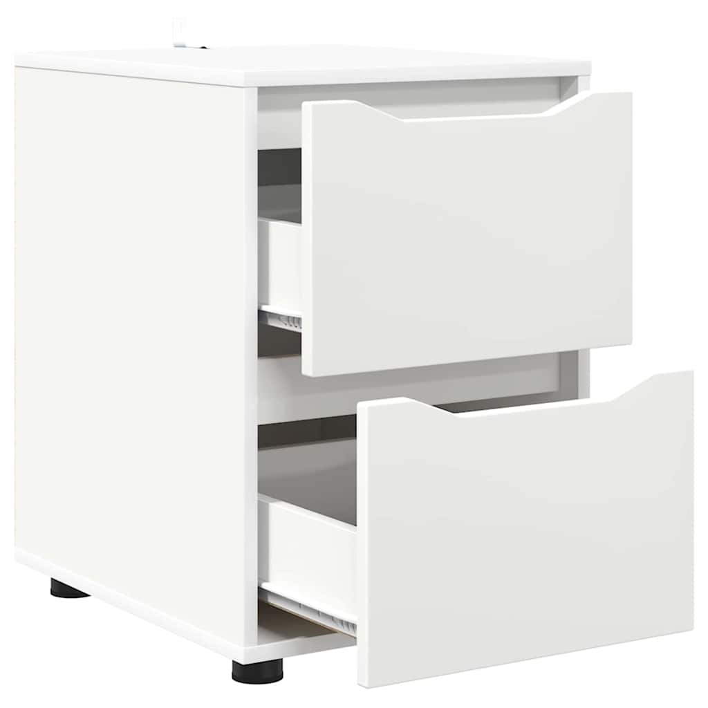 vidaXL Aufbewahrungsschrank Weiß 40 x 48 x 57 cm Holzwerkstoff