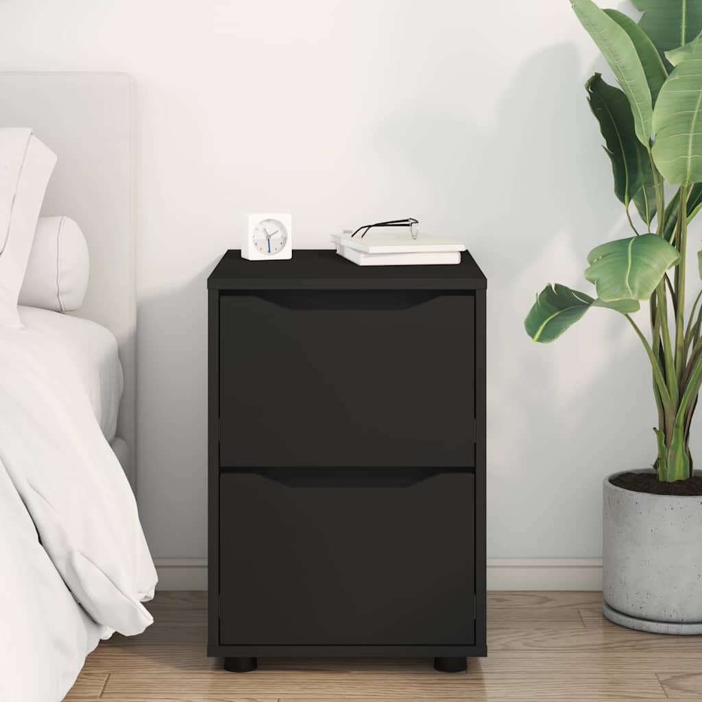 vidaXL Aufbewahrungsschrank Schwarz 40 x 48 x 57 cm Holzwerkstoff