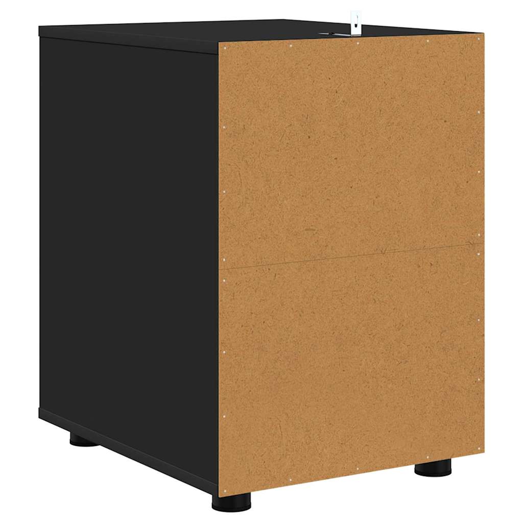 vidaXL Aufbewahrungsschrank Schwarz 40 x 48 x 57 cm Holzwerkstoff