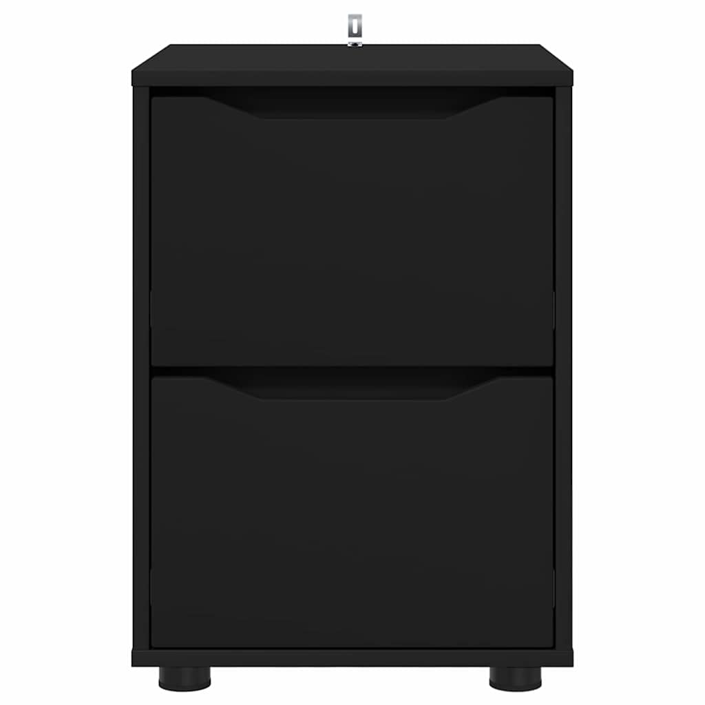 vidaXL Aufbewahrungsschrank Schwarz 40 x 48 x 57 cm Holzwerkstoff
