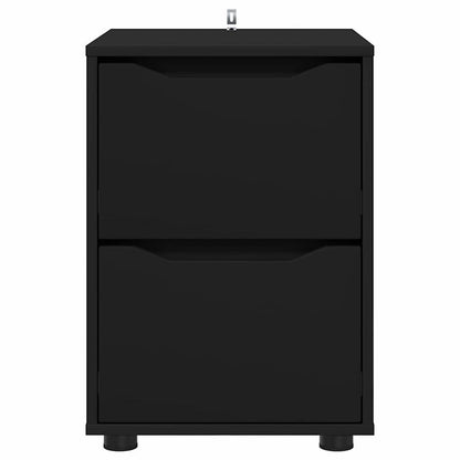 vidaXL Aufbewahrungsschrank Schwarz 40 x 48 x 57 cm Holzwerkstoff