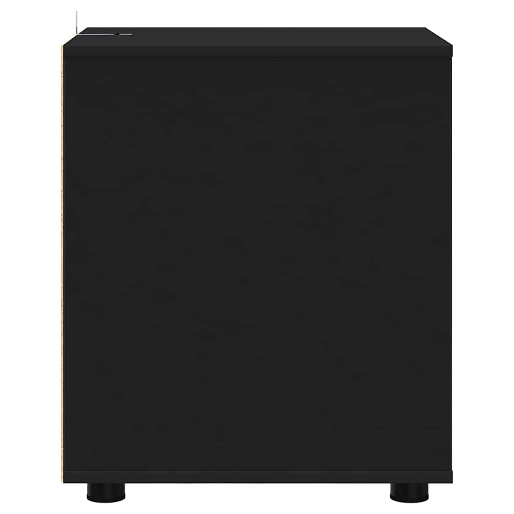 vidaXL Aufbewahrungsschrank Schwarz 40 x 48 x 57 cm Holzwerkstoff