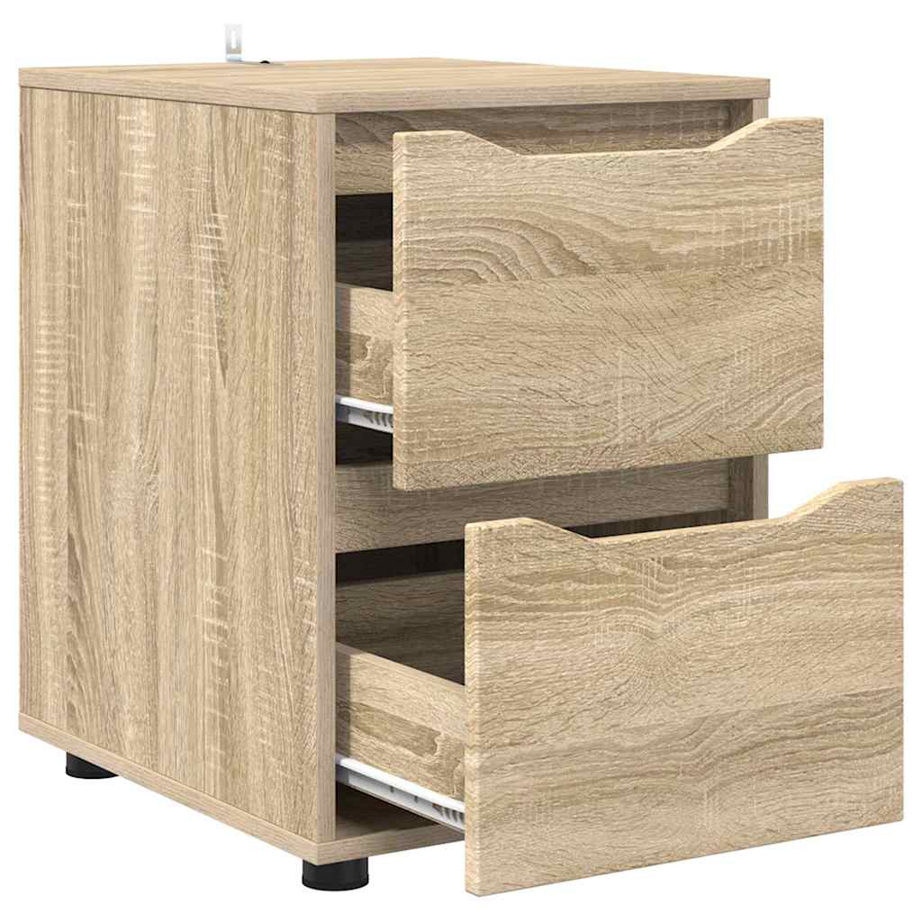 vidaXL Aufbewahrungsschrank Sonoma-Eiche 40 x 48 x 57 cm Holzwerkstoff