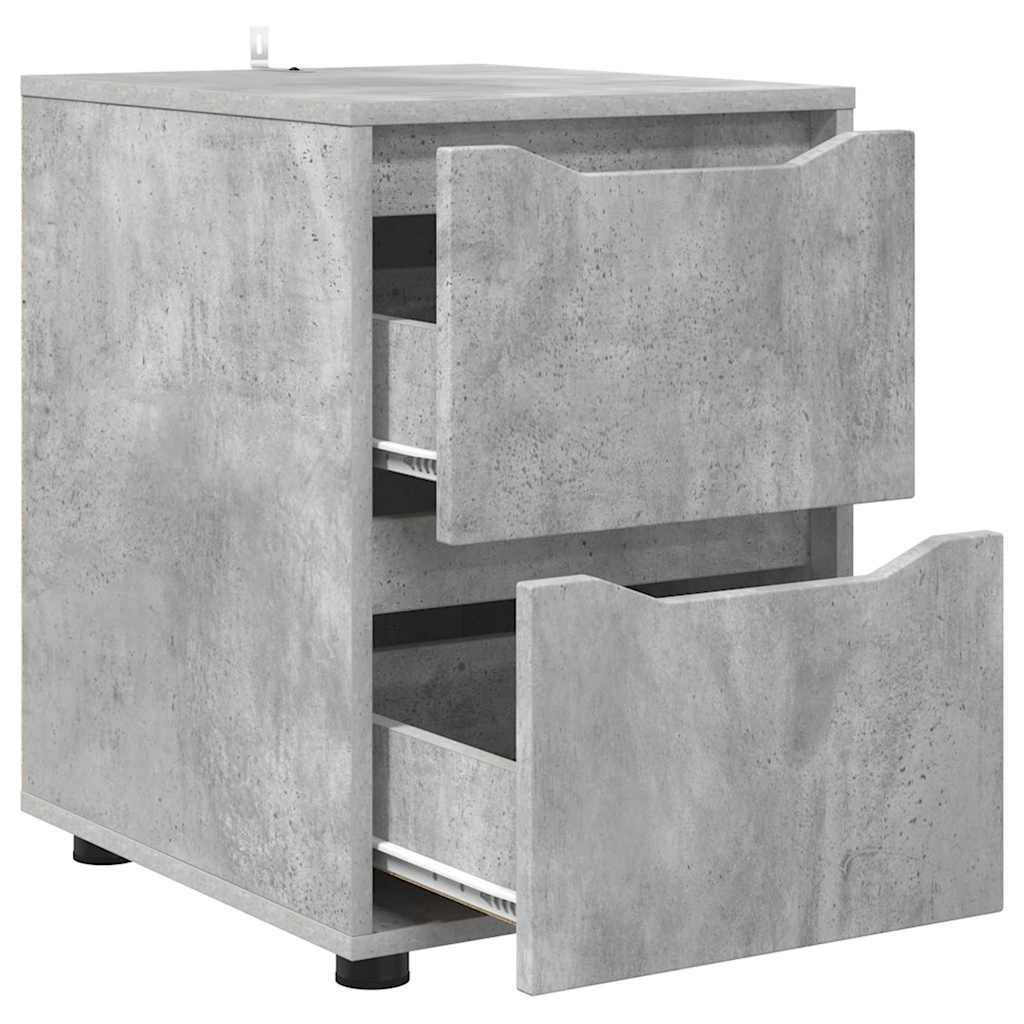 vidaXL Aufbewahrungsschrank Beton Grau 40 x 48 x 57 cm Holzwerkstoff