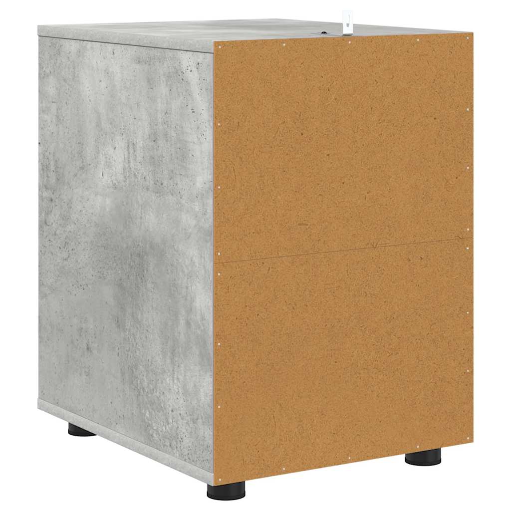 vidaXL Aufbewahrungsschrank Beton Grau 40 x 48 x 57 cm Holzwerkstoff