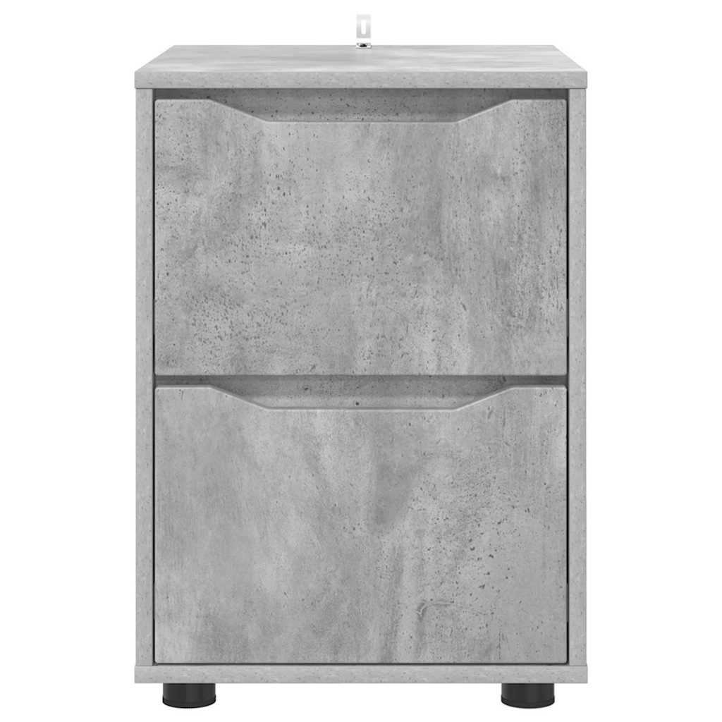 vidaXL Aufbewahrungsschrank Beton Grau 40 x 48 x 57 cm Holzwerkstoff