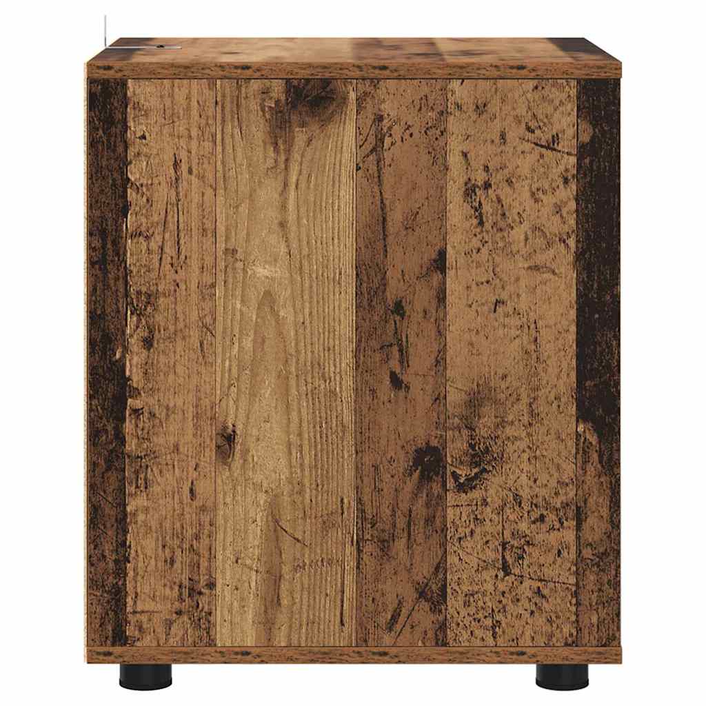 vidaXL Aufbewahrungsschrank Altholz 40 x 48 x 57 cm Holzwerkstoff