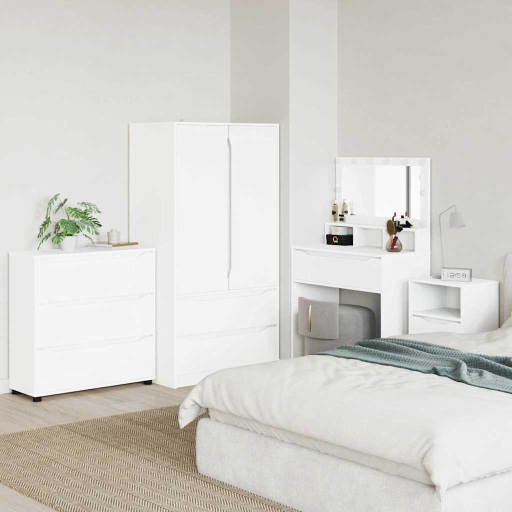 vidaXL Aufbewahrungsschrank Weiß 80 x 31 x 81 cm Holzwerkstoff