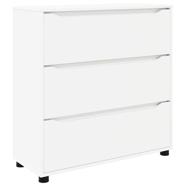vidaXL Aufbewahrungsschrank Weiß 80 x 31 x 81 cm Holzwerkstoff