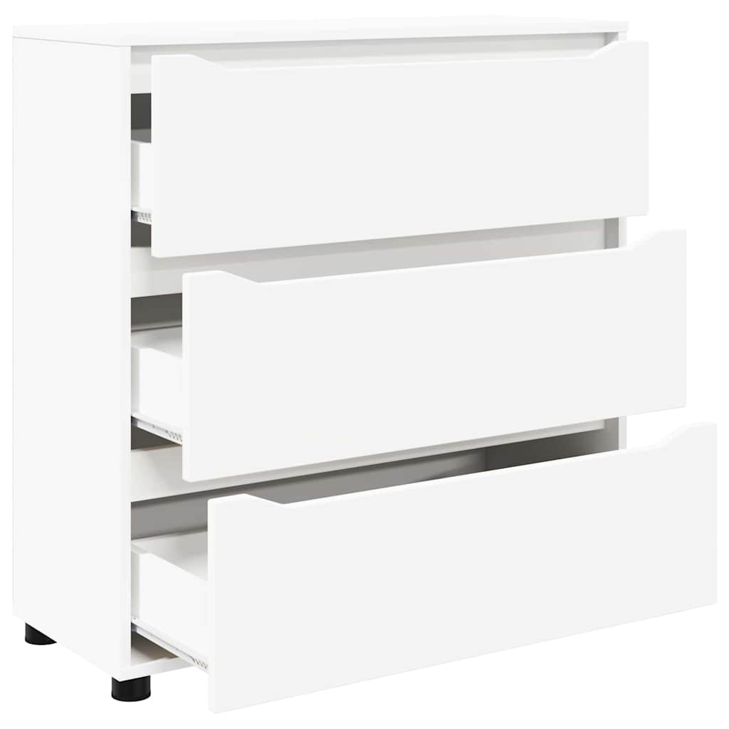 vidaXL Aufbewahrungsschrank Weiß 80 x 31 x 81 cm Holzwerkstoff