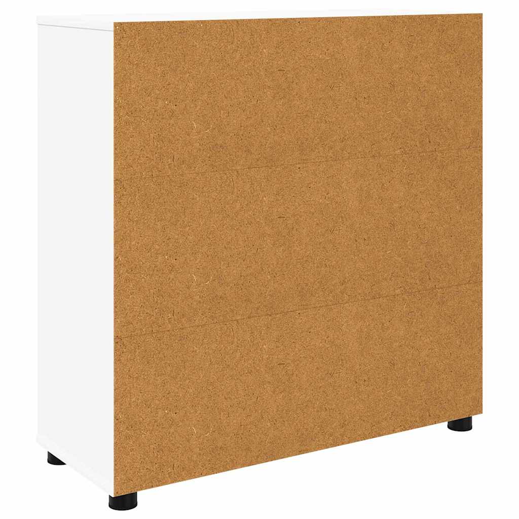 vidaXL Aufbewahrungsschrank Weiß 80 x 31 x 81 cm Holzwerkstoff