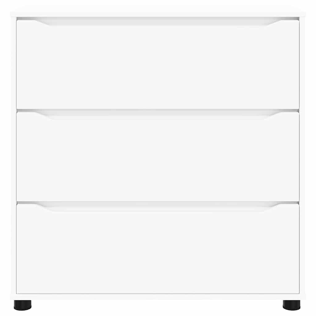 vidaXL Aufbewahrungsschrank Weiß 80 x 31 x 81 cm Holzwerkstoff