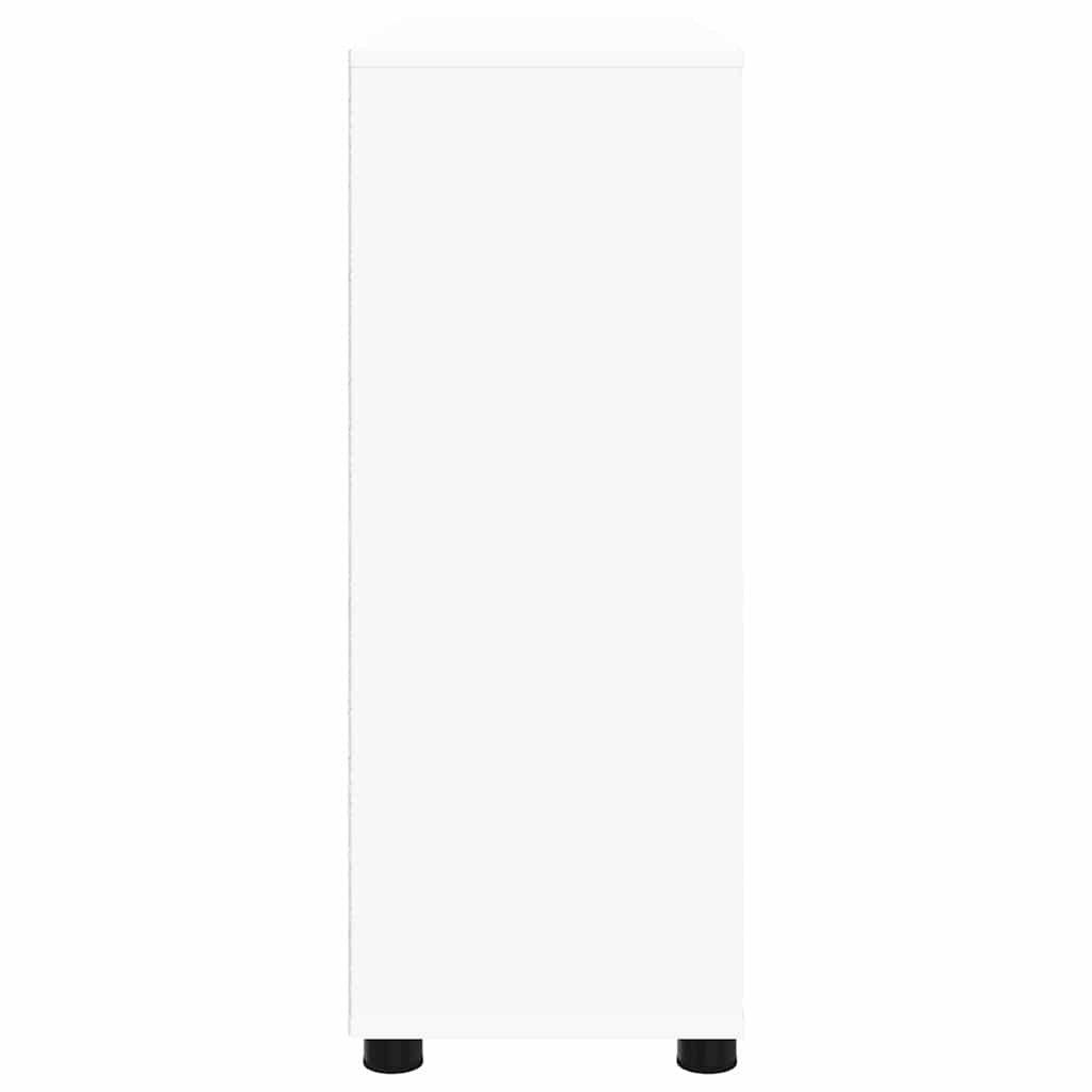 vidaXL Aufbewahrungsschrank Weiß 80 x 31 x 81 cm Holzwerkstoff