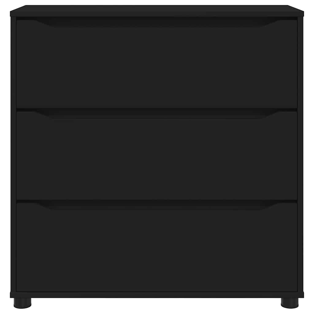 vidaXL Aufbewahrungsschrank Schwarz 80 x 31 x 81 cm Holzwerkstoff
