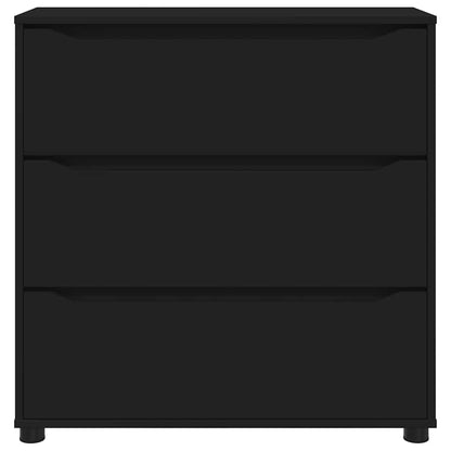vidaXL Aufbewahrungsschrank Schwarz 80 x 31 x 81 cm Holzwerkstoff