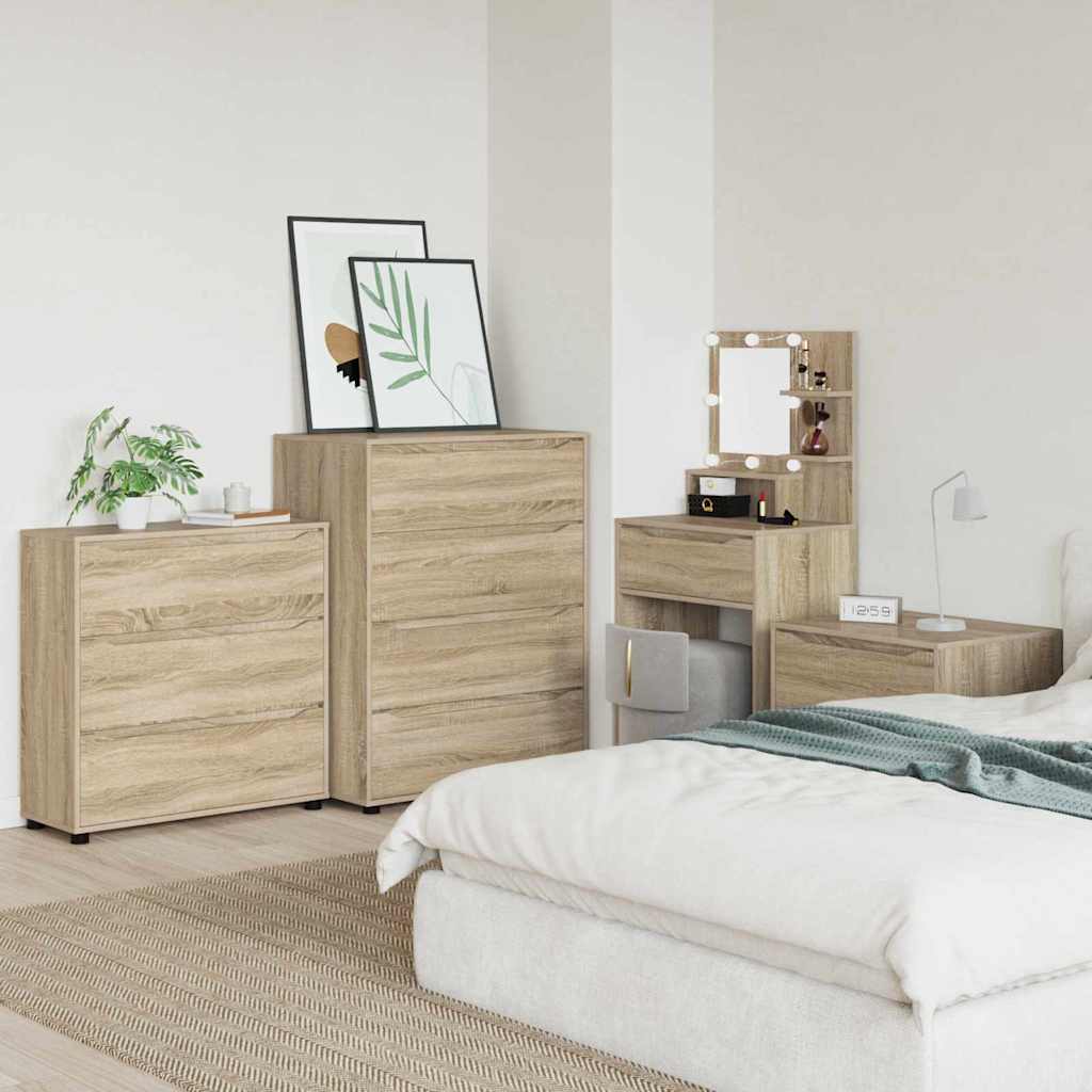 vidaXL Aufbewahrungsschrank Sonoma-Eiche 80 x 31 x 81 cm Holzwerkstoff