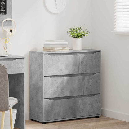 vidaXL Aufbewahrungsschrank Beton Grau 80 x 31 x 81 cm Holzwerkstoff