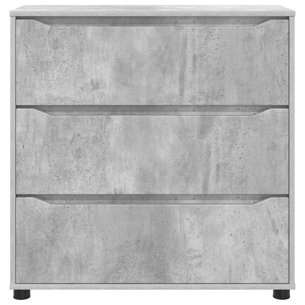 vidaXL Aufbewahrungsschrank Beton Grau 80 x 31 x 81 cm Holzwerkstoff
