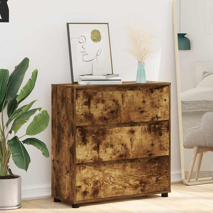 vidaXL Aufbewahrungsschrank Geräucherte Eiche 80 x 31 x 81 cm