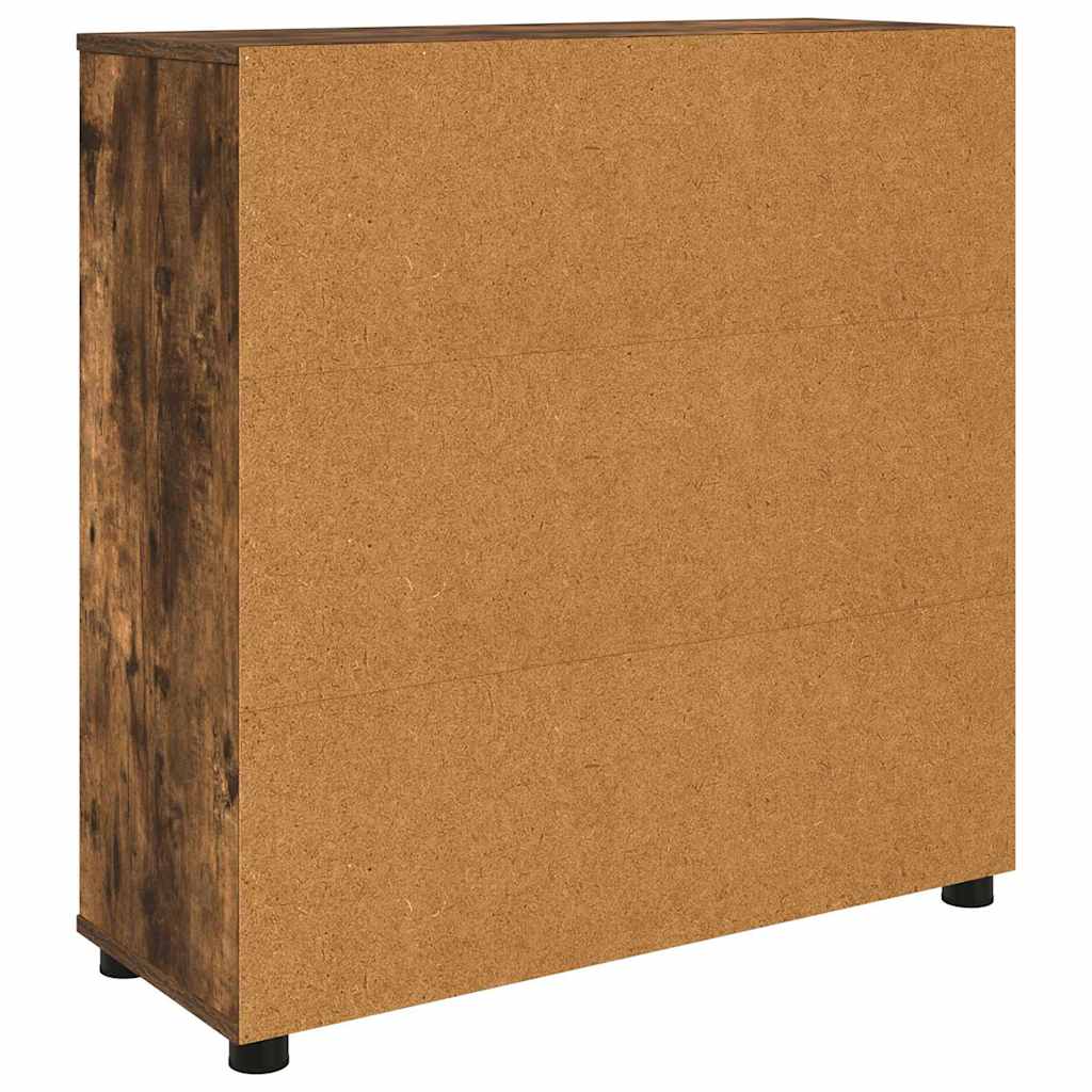 vidaXL Aufbewahrungsschrank Geräucherte Eiche 80 x 31 x 81 cm