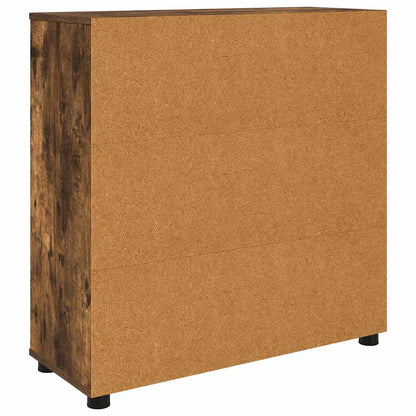 vidaXL Aufbewahrungsschrank Geräucherte Eiche 80 x 31 x 81 cm