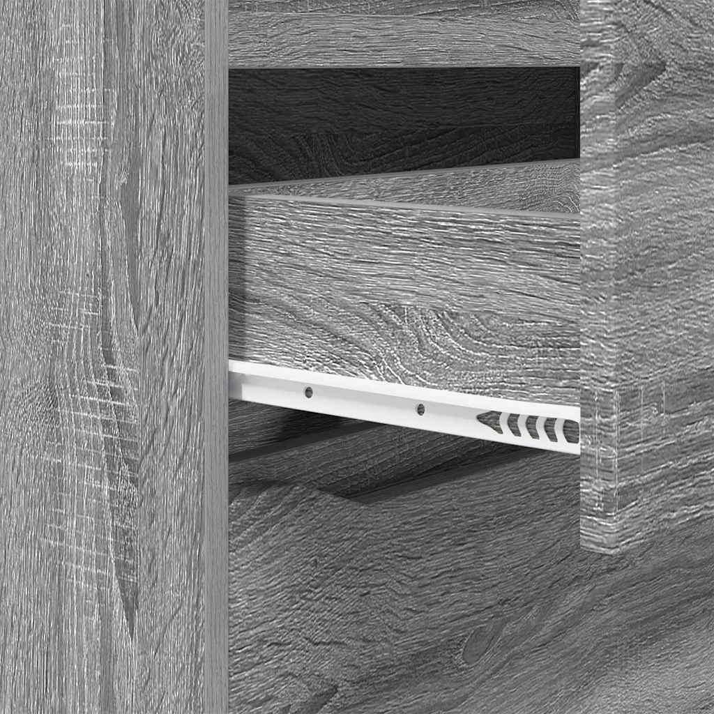 vidaXL Aufbewahrungsschrank Graues Sonoma 80 x 31 x 81 cm