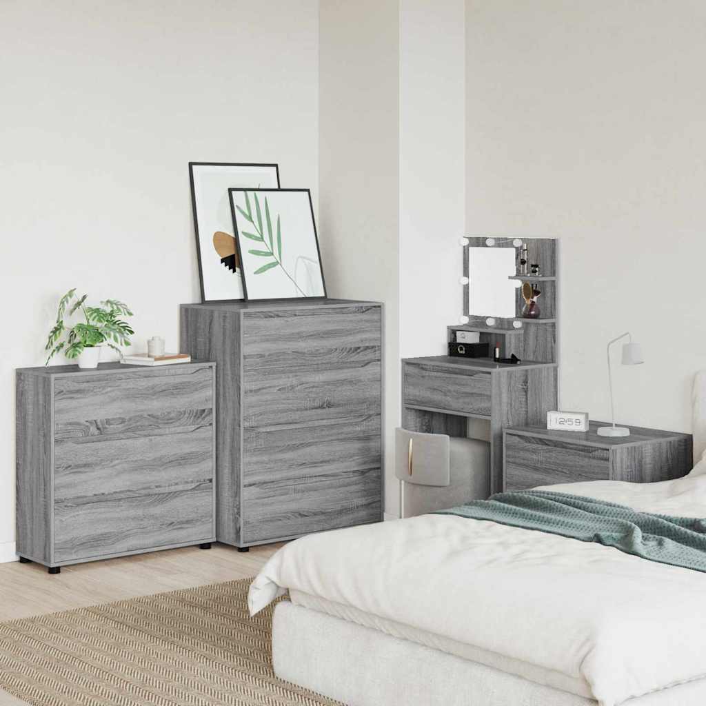 vidaXL Aufbewahrungsschrank Graues Sonoma 80 x 31 x 81 cm