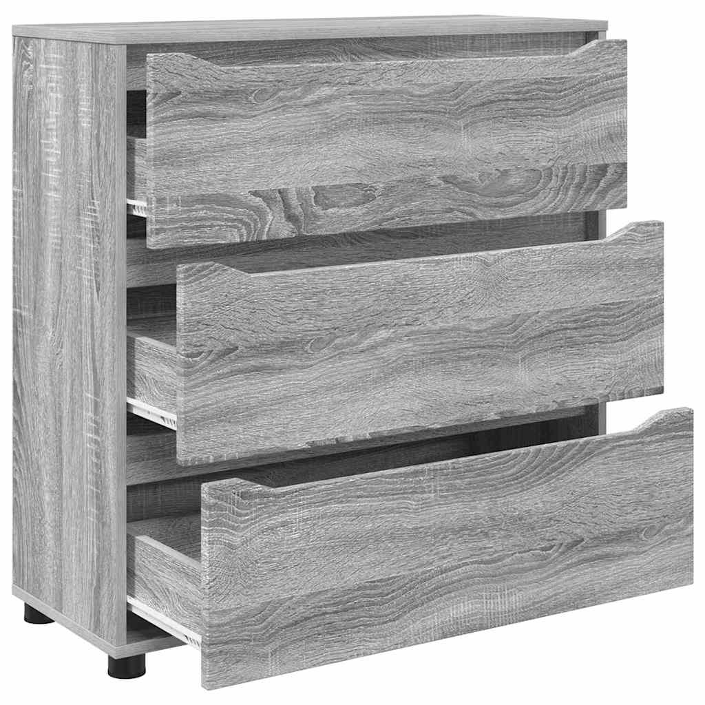 vidaXL Aufbewahrungsschrank Graues Sonoma 80 x 31 x 81 cm