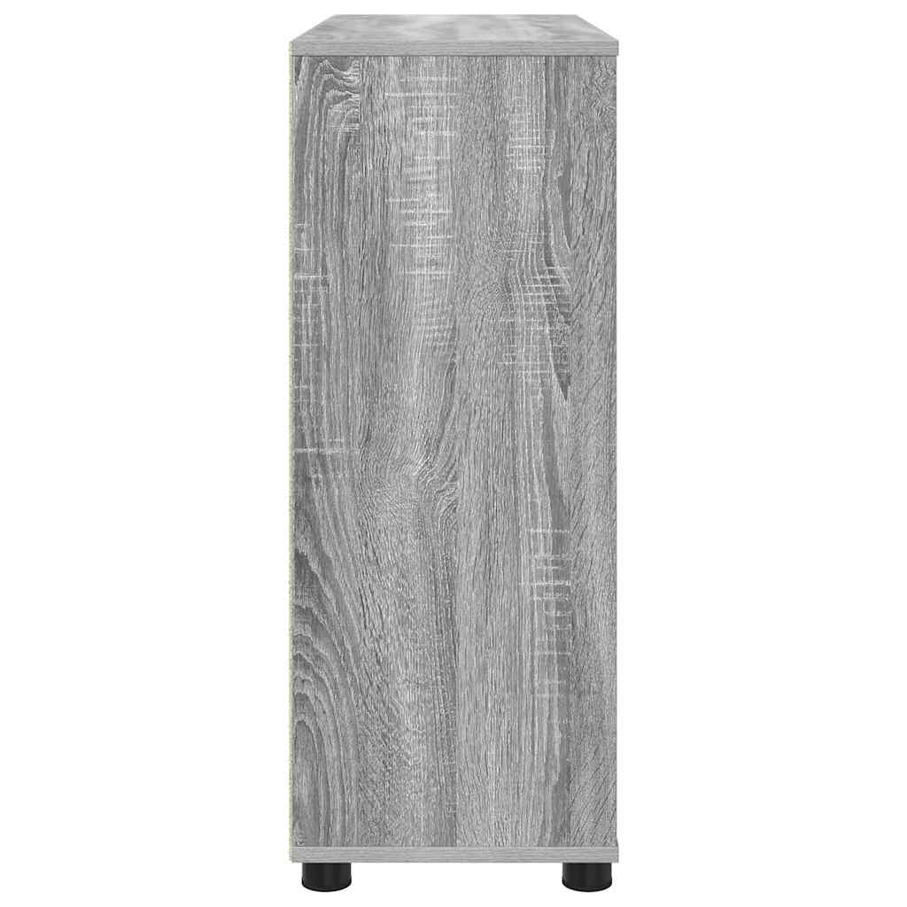 vidaXL Aufbewahrungsschrank Graues Sonoma 80 x 31 x 81 cm