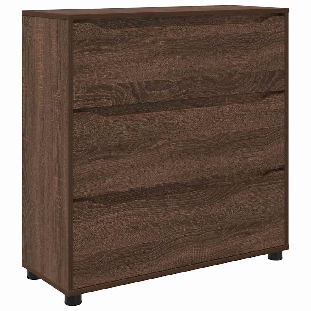 vidaXL Aufbewahrungsschrank Braun Eichen-Optik 80 x 31 x 81 cm
