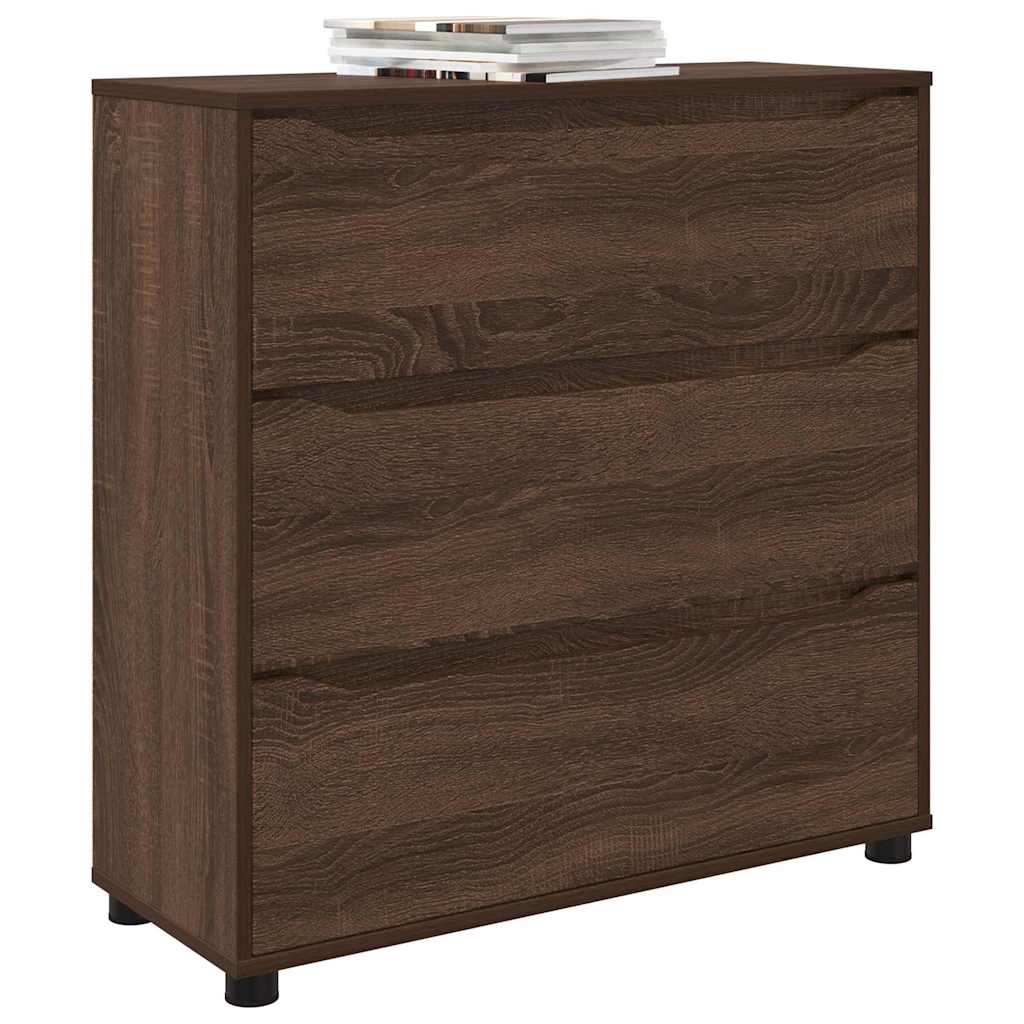 vidaXL Aufbewahrungsschrank Braun Eichen-Optik 80 x 31 x 81 cm