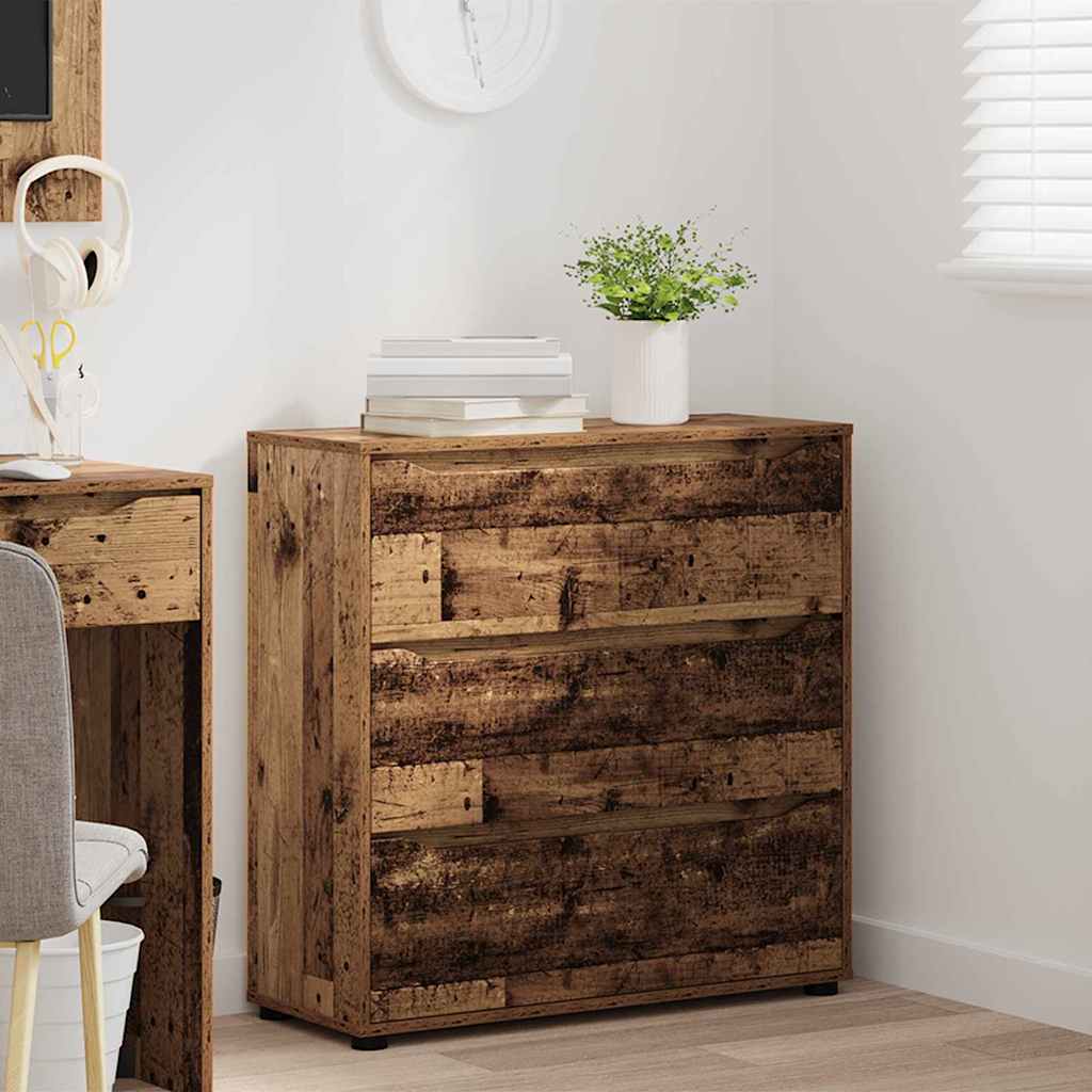 vidaXL Aufbewahrungsschrank Altholz 80 x 31 x 81 cm Holzwerkstoff
