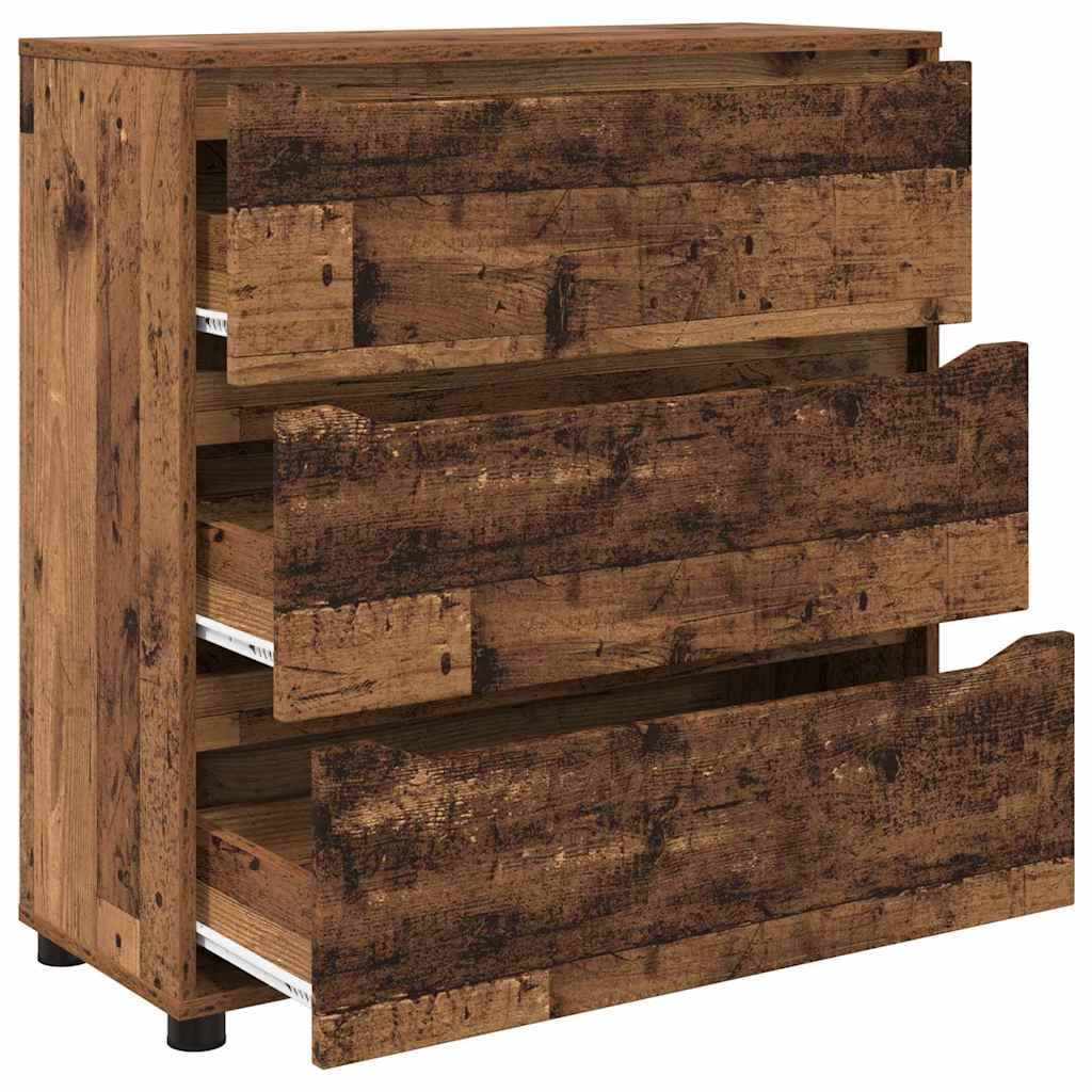 vidaXL Aufbewahrungsschrank Altholz 80 x 31 x 81 cm Holzwerkstoff