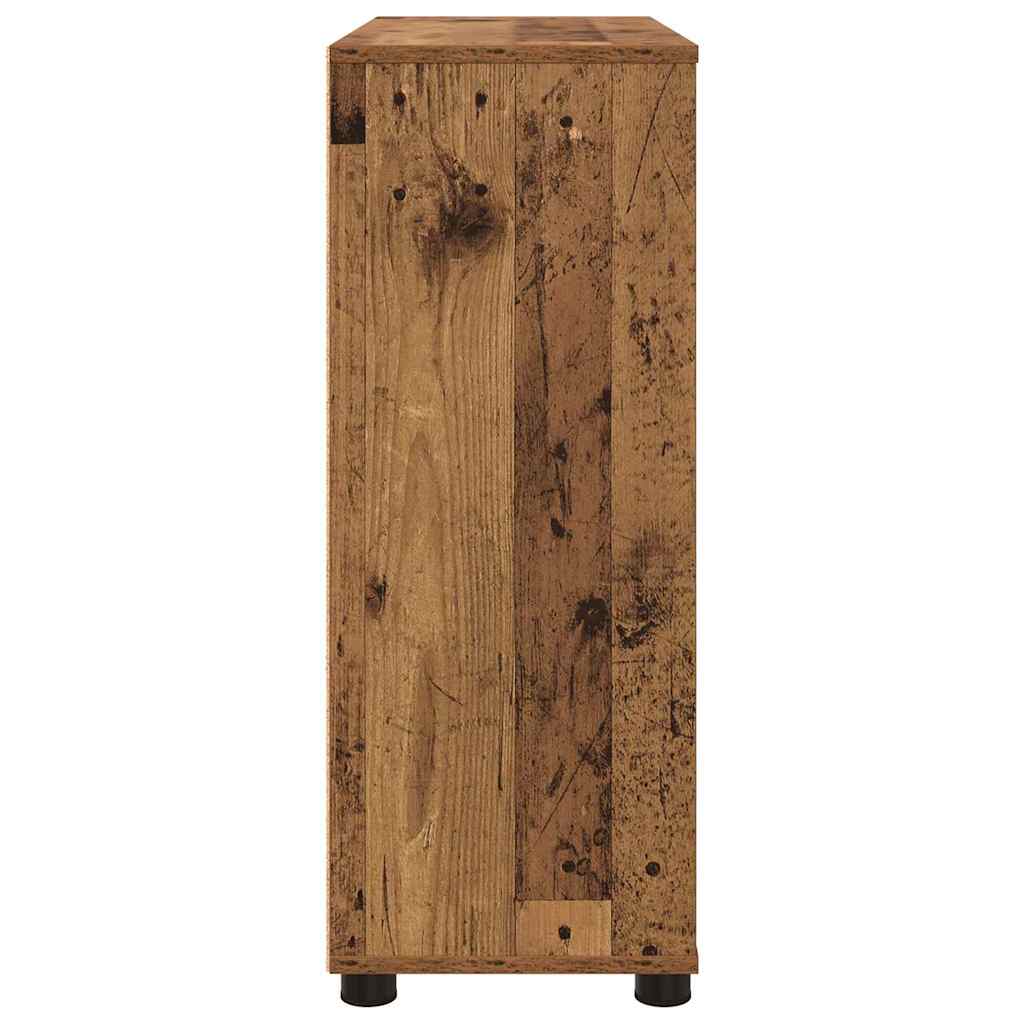 vidaXL Aufbewahrungsschrank Altholz 80 x 31 x 81 cm Holzwerkstoff