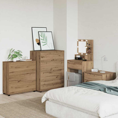 vidaXL Aufbewahrungsschrank Artisan-Eiche 80 x 31 x 81 cm