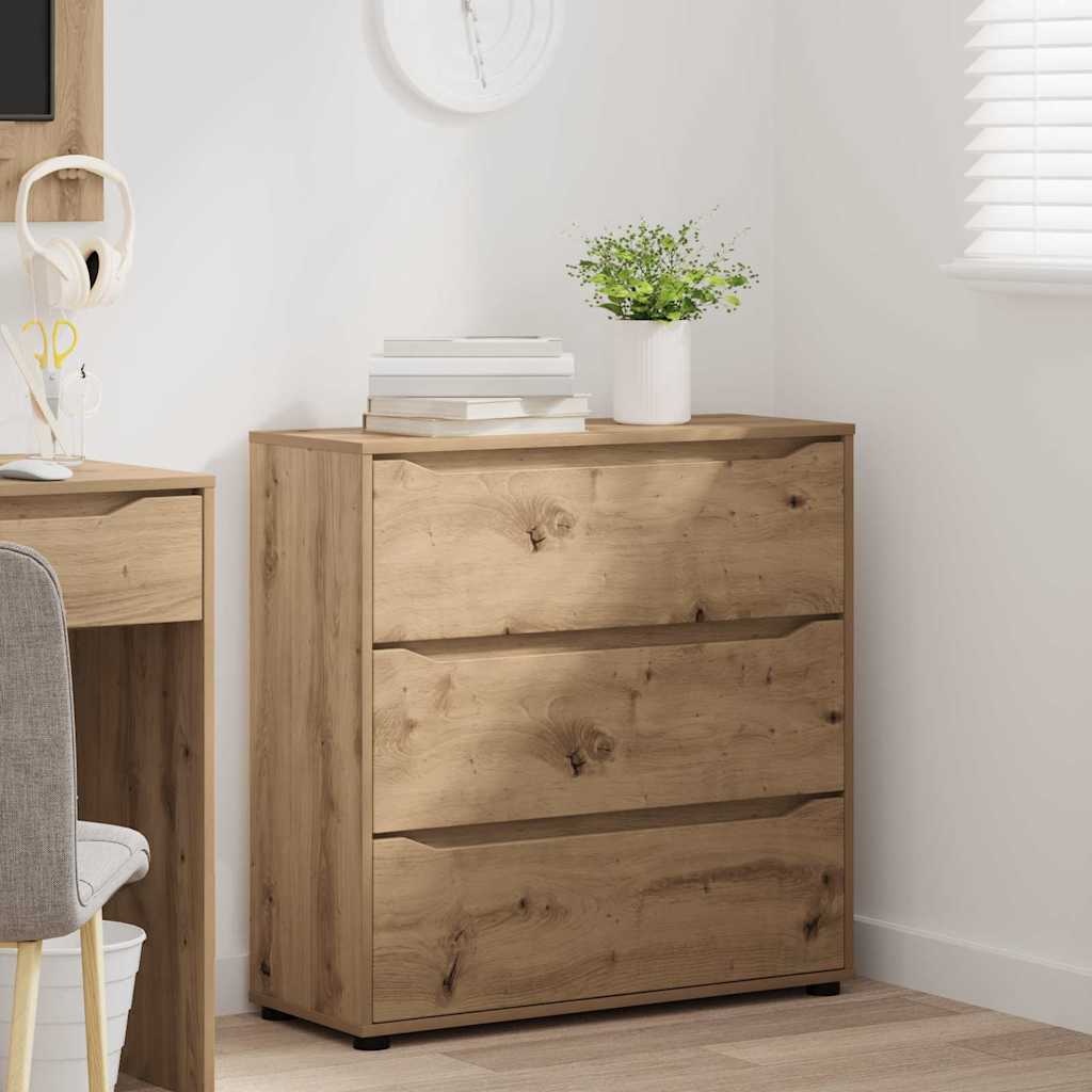 vidaXL Aufbewahrungsschrank Artisan-Eiche 80 x 31 x 81 cm