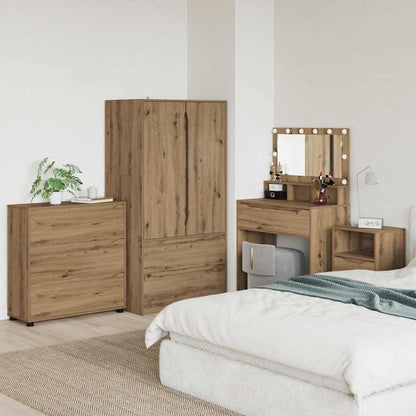 vidaXL Aufbewahrungsschrank Artisan-Eiche 80 x 31 x 81 cm