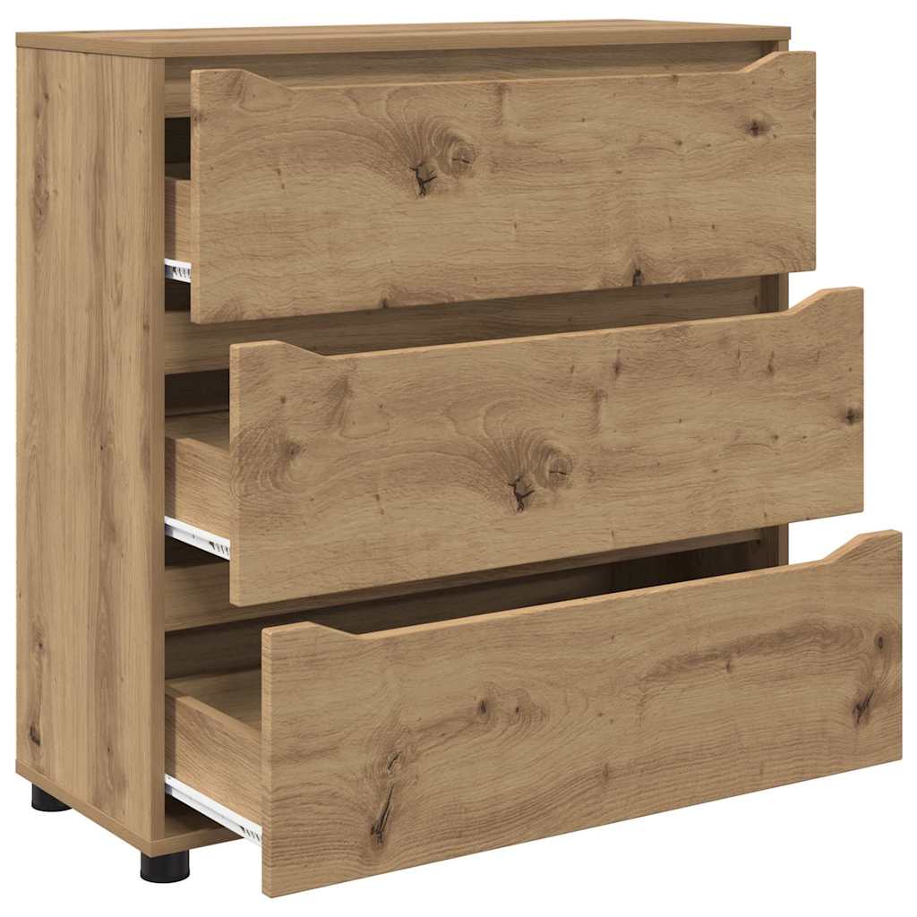 vidaXL Aufbewahrungsschrank Artisan-Eiche 80 x 31 x 81 cm