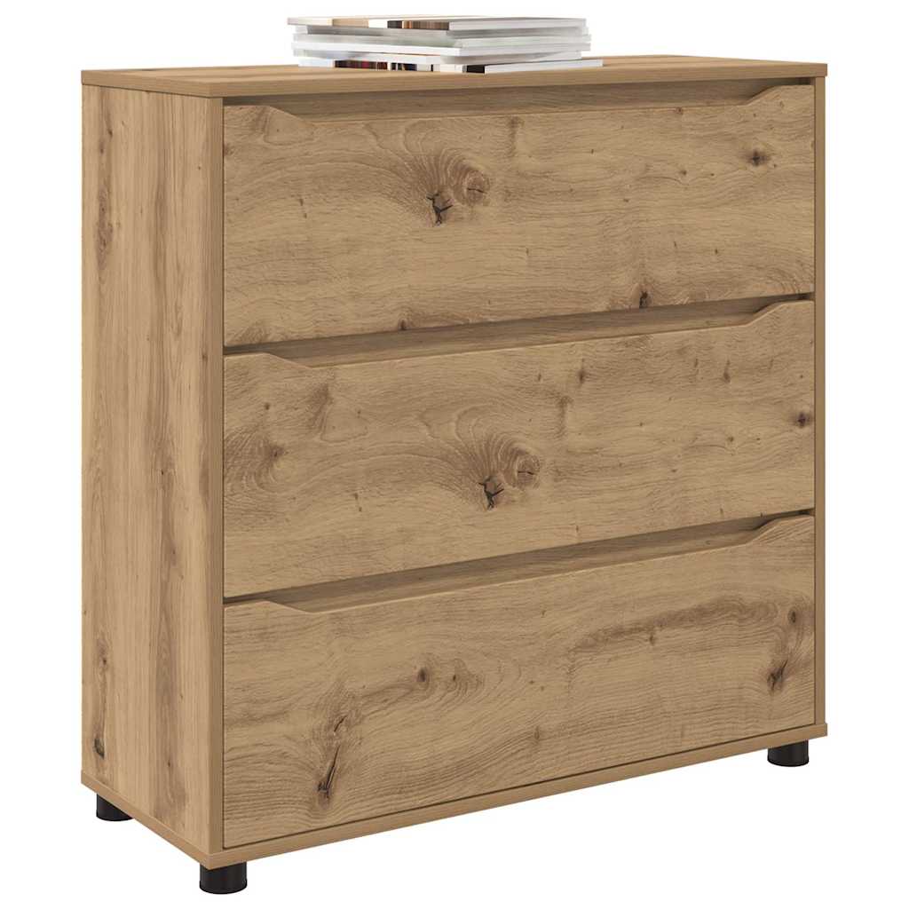 vidaXL Aufbewahrungsschrank Artisan-Eiche 80 x 31 x 81 cm