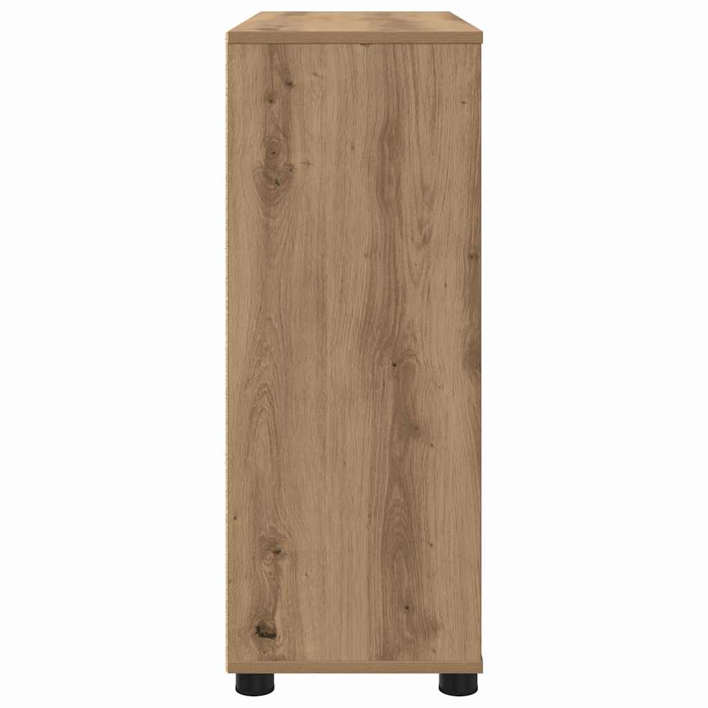 vidaXL Aufbewahrungsschrank Artisan-Eiche 80 x 31 x 81 cm